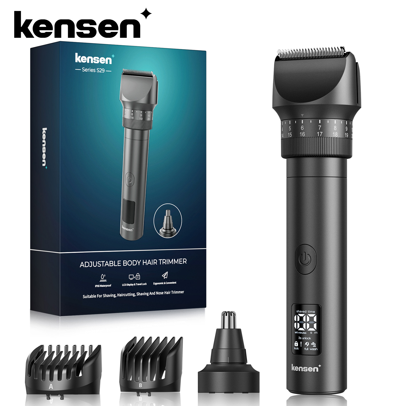 Men'S Grooming Razor - Kensen S29 Hair Trimmer for Men