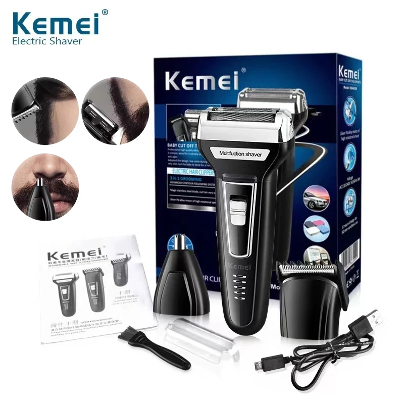 Men'S Grooming Boxes - Kemei Multi-functional Waterproof 3 In 1