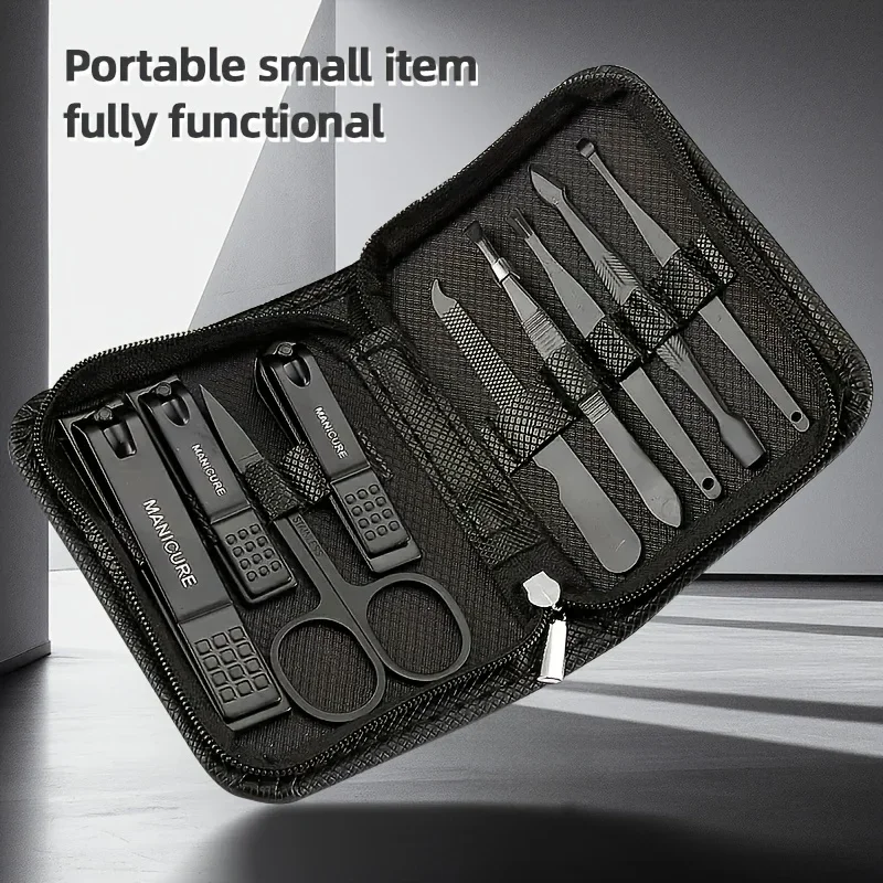 Men'S Grooming Essentials - 9 Piece in 1 Manicure Set