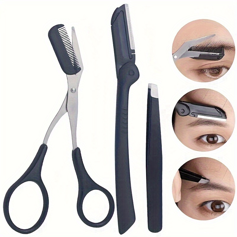 Men'S Grooming Essentials - 3pcs Set Eyebrow Kit For Women