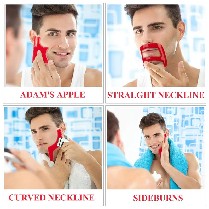 2/4Pcs Men's Beard Combs Hair  - đánh giá và giá Grooming Men'S Hair