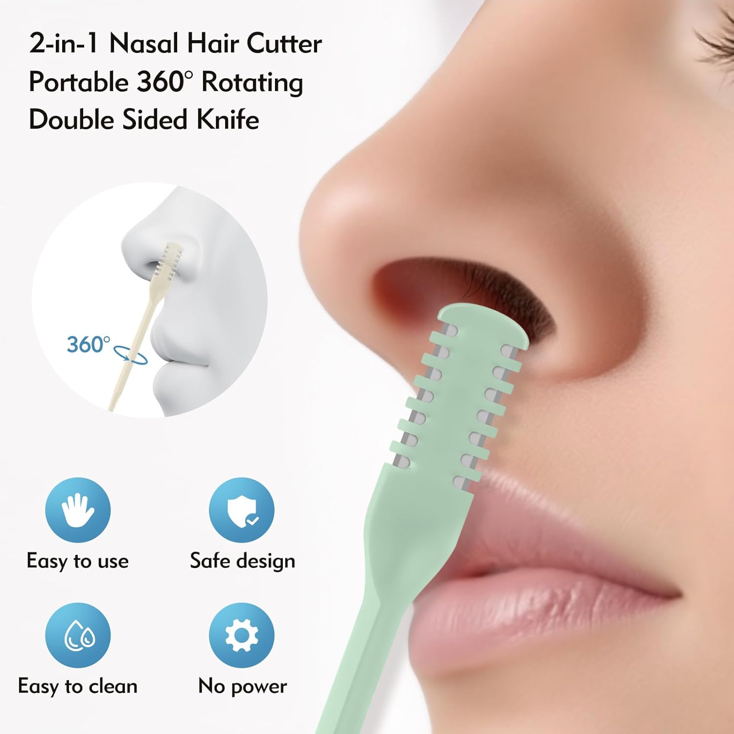 5/20/50Pcs 2-in-1 Nasal Cutter - đánh giá và giá Men'S Face Grooming