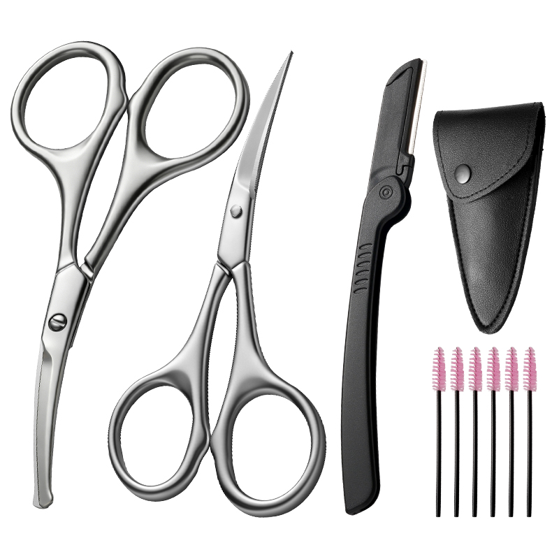 1/9 pcs Stainless Steel Eyebro - đánh giá và giá Men'S Grooming Eyebrow Trimming