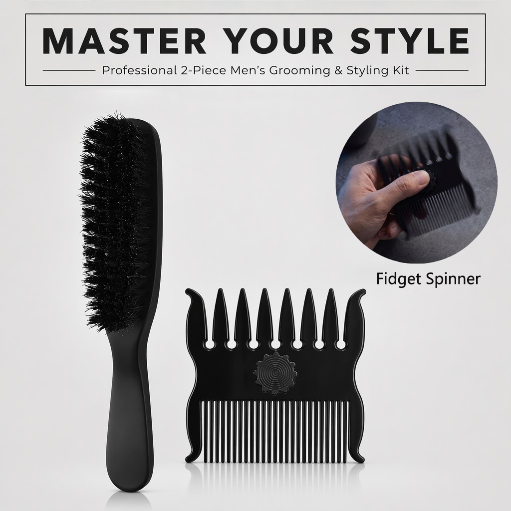 1/2Pcs Set Hairstyle Comb 360° - đánh giá và giá Men'S Grooming Hairstyles