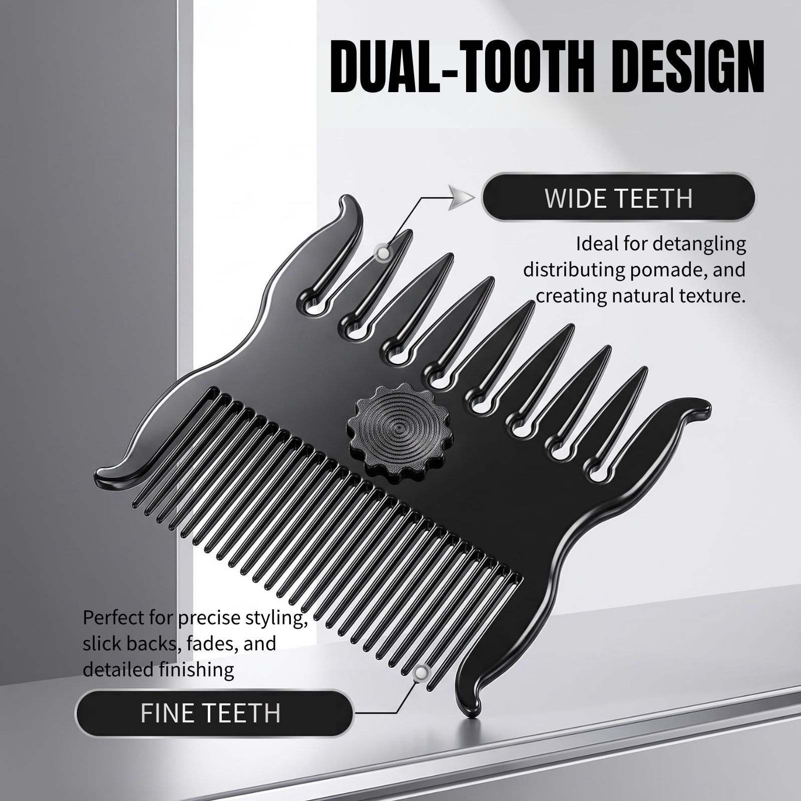 1/2Pcs Set Hairstyle Comb 360° - đánh giá và giá Men'S Grooming Hairstyles