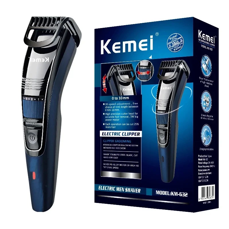 Kemei 632 0.5-10mm Adjustable  - đánh giá và giá Men'S Face Grooming