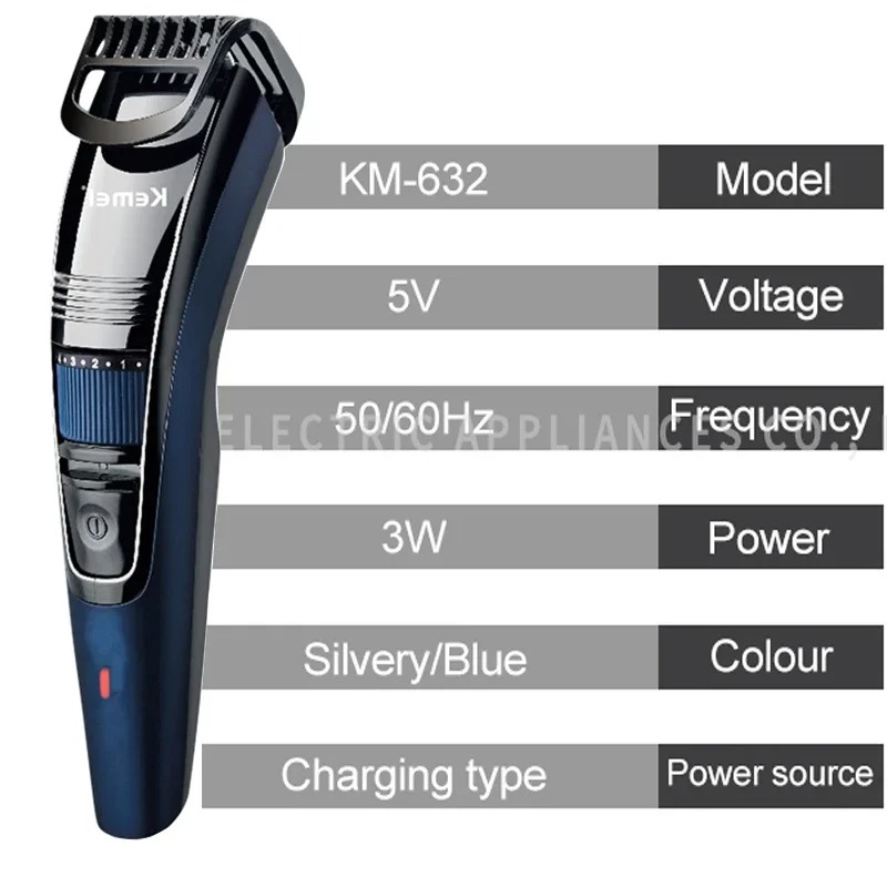 Kemei 632 0.5-10mm Adjustable  - đánh giá và giá Men'S Face Grooming