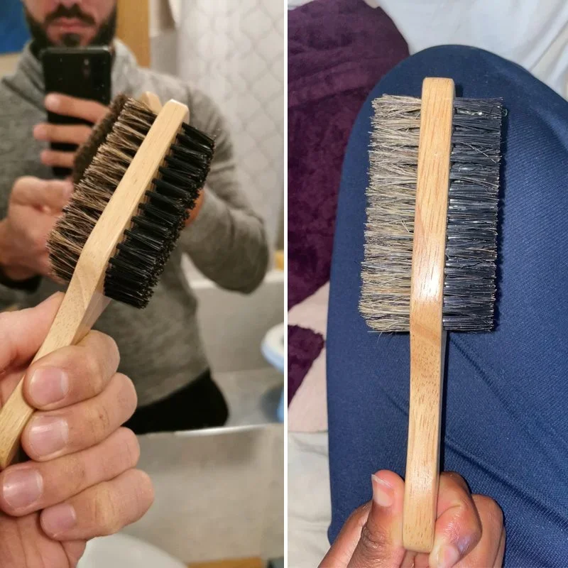 Beard Brush with Natural Woode - đánh giá và giá Men'S Grooming Essentials