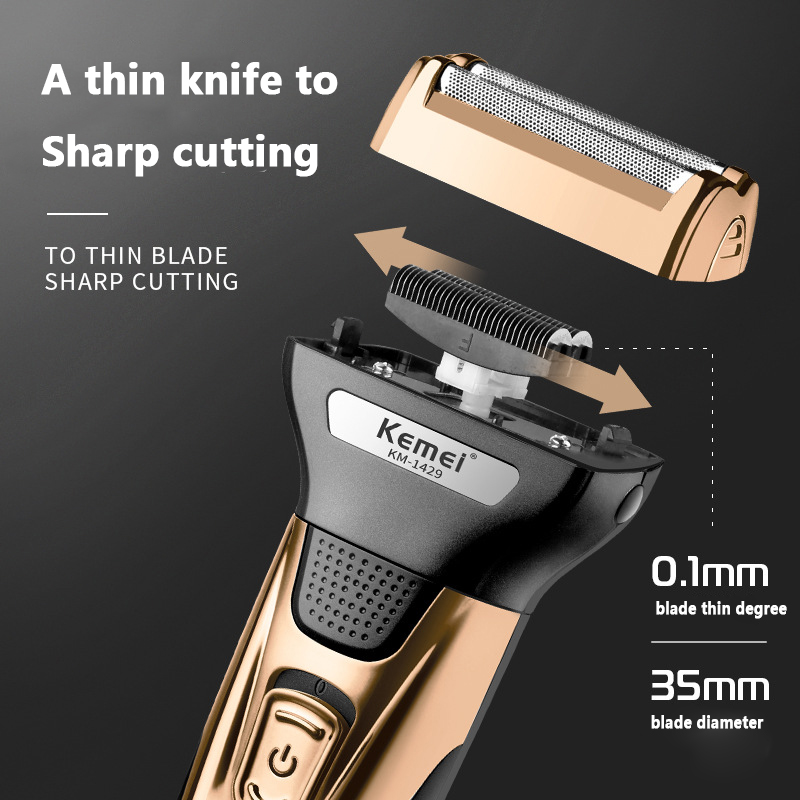 Kemei 3 In 1 Powerful Electric - đánh giá và giá Men'S Face Grooming