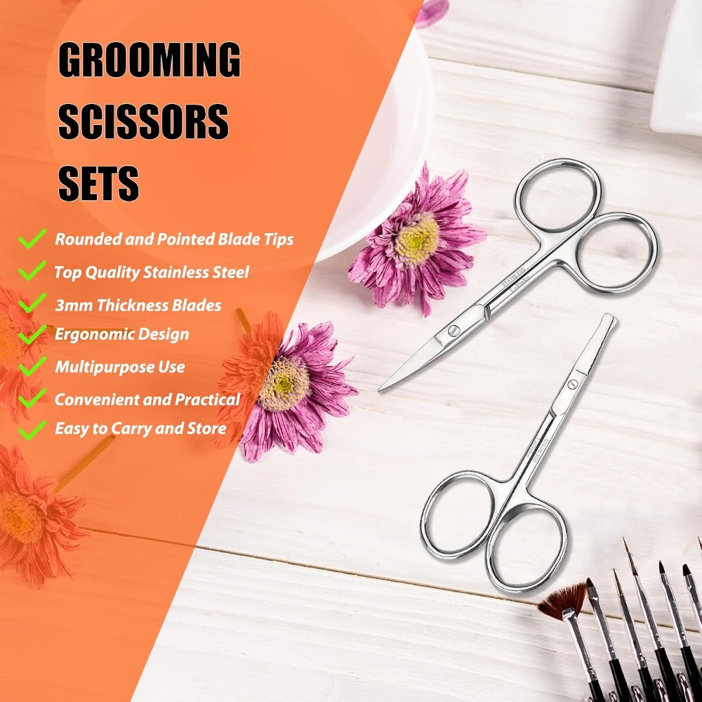 Facial Hair Grooming Scissors  - đánh giá và giá Men'S Grooming Eyebrow Trimming