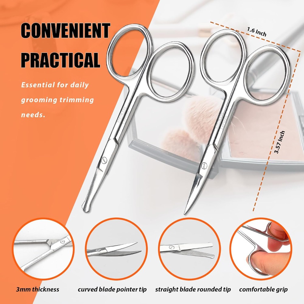 Facial Hair Grooming Scissors  - đánh giá và giá Men'S Grooming Eyebrow Trimming