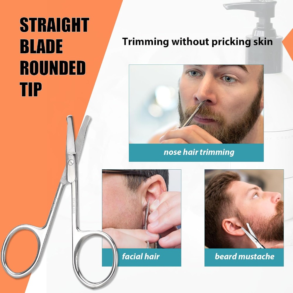 Facial Hair Grooming Scissors  - đánh giá và giá Men'S Grooming Eyebrow Trimming