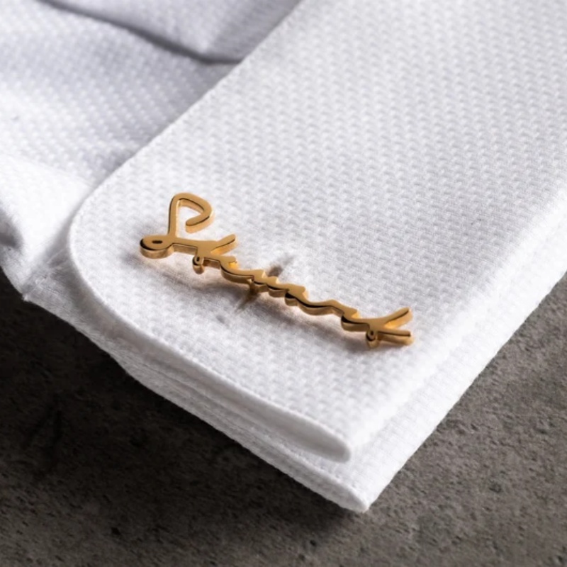 Custom Name Cufflinks 18K Gold - đánh giá và giá Men'S Grooming Gifts