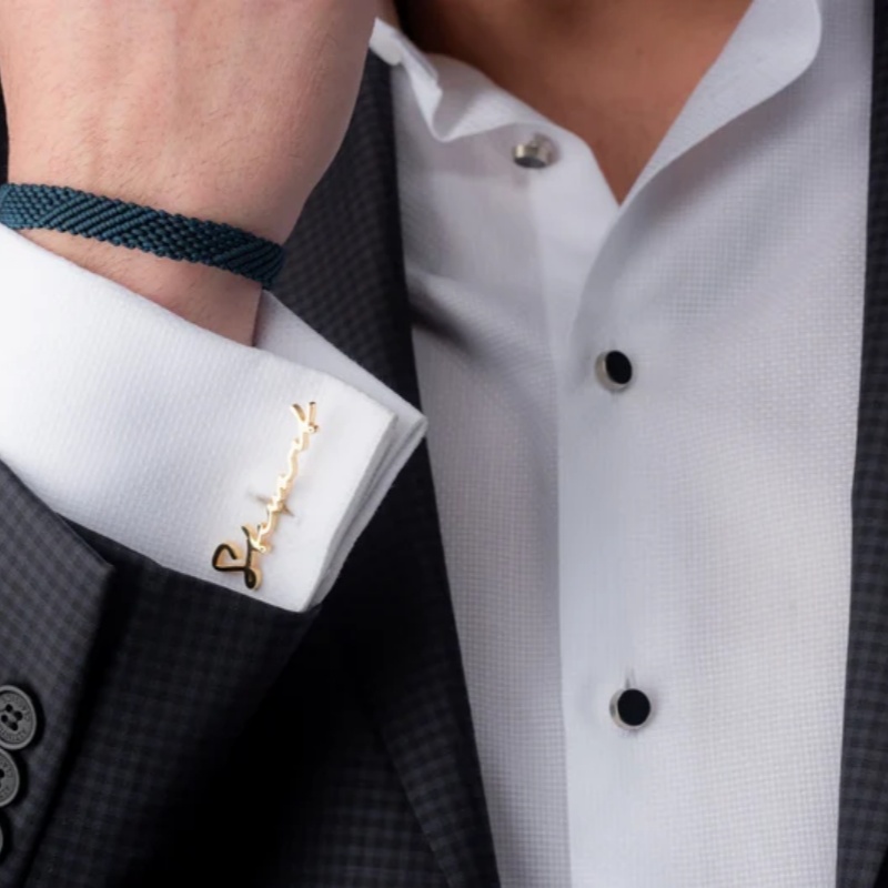 Custom Name Cufflinks 18K Gold - đánh giá và giá Men'S Grooming Gifts