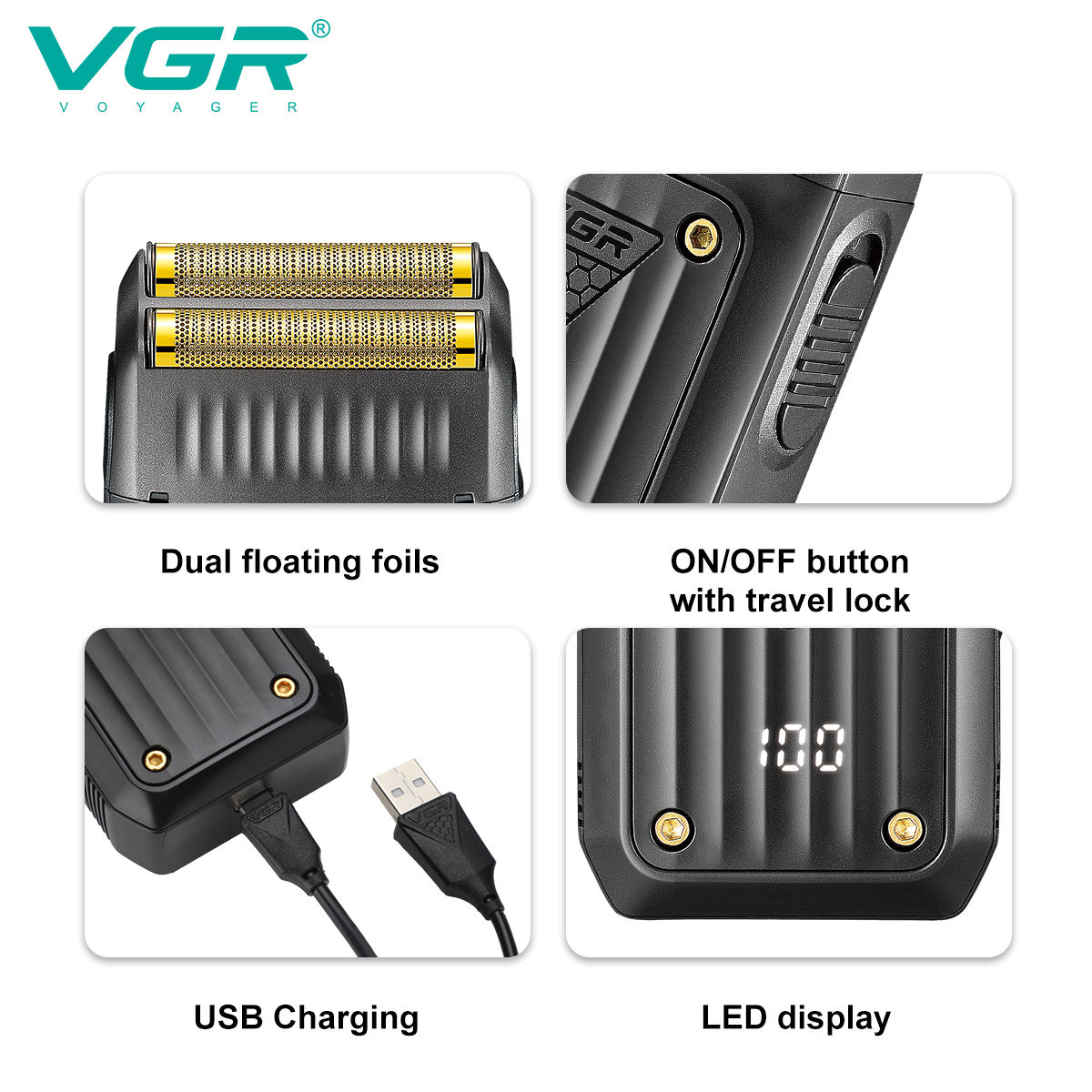 VGR 363 Razor Electric Shaver  - đánh giá và giá Men'S Grooming Razor
