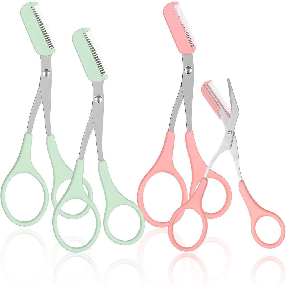 4-Piece Eyebrow Scissors Set,  - đánh giá và giá Men'S Grooming Eyebrow Trimming