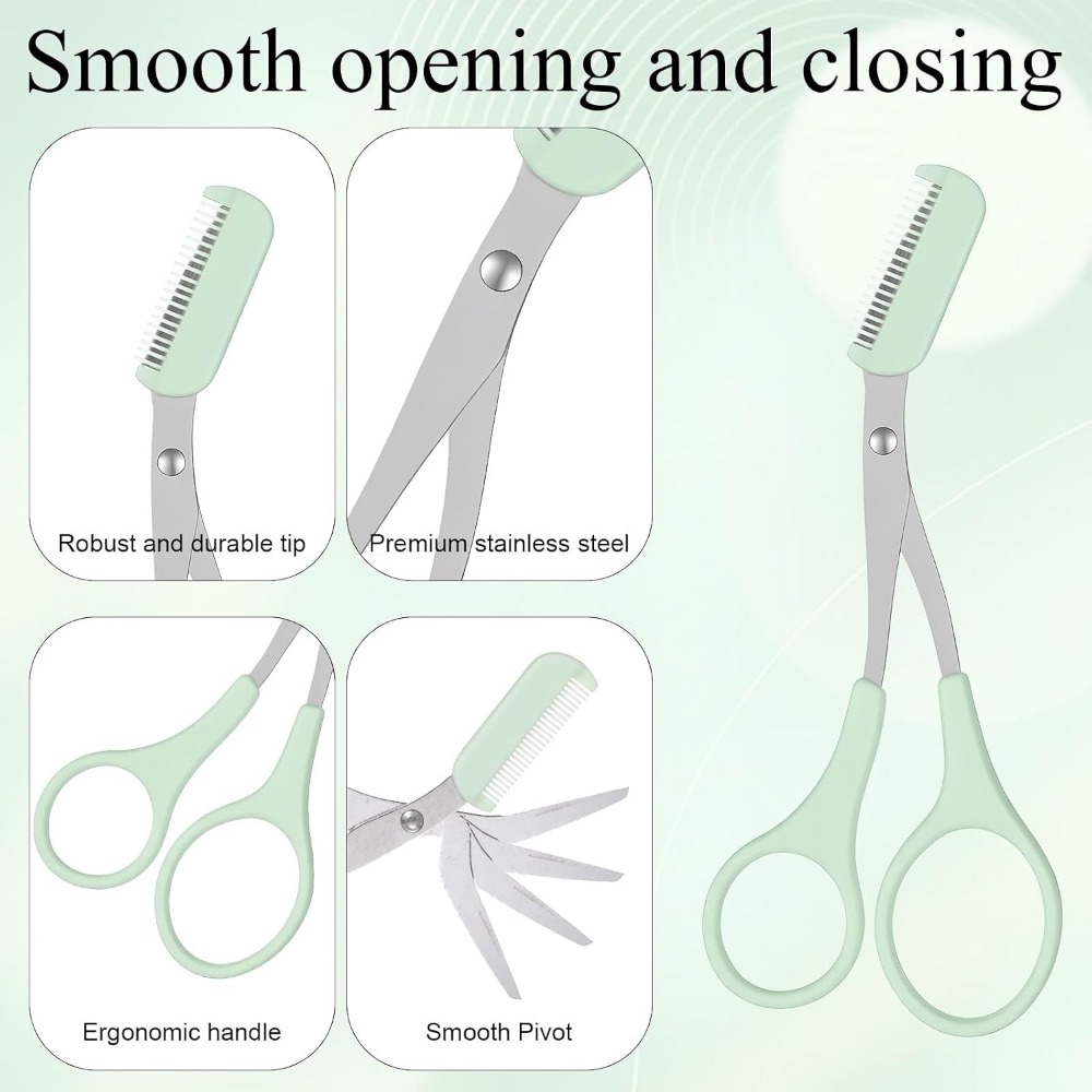 4-Piece Eyebrow Scissors Set,  - đánh giá và giá Men'S Grooming Eyebrow Trimming