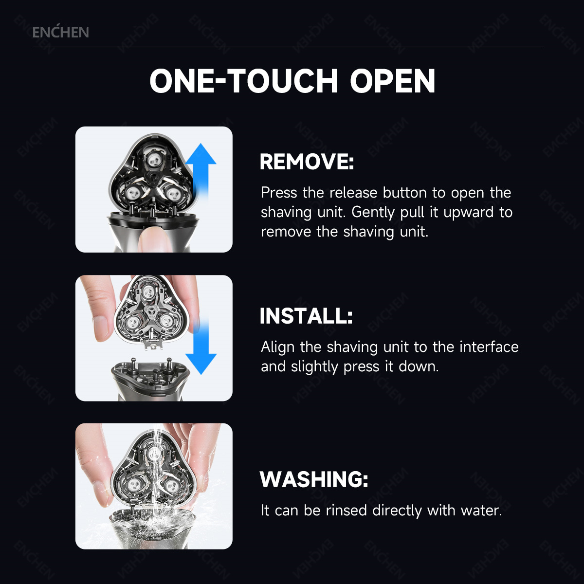 ENCHEN Blackstone's Replacemen - đánh giá và giá Men'S Face Grooming