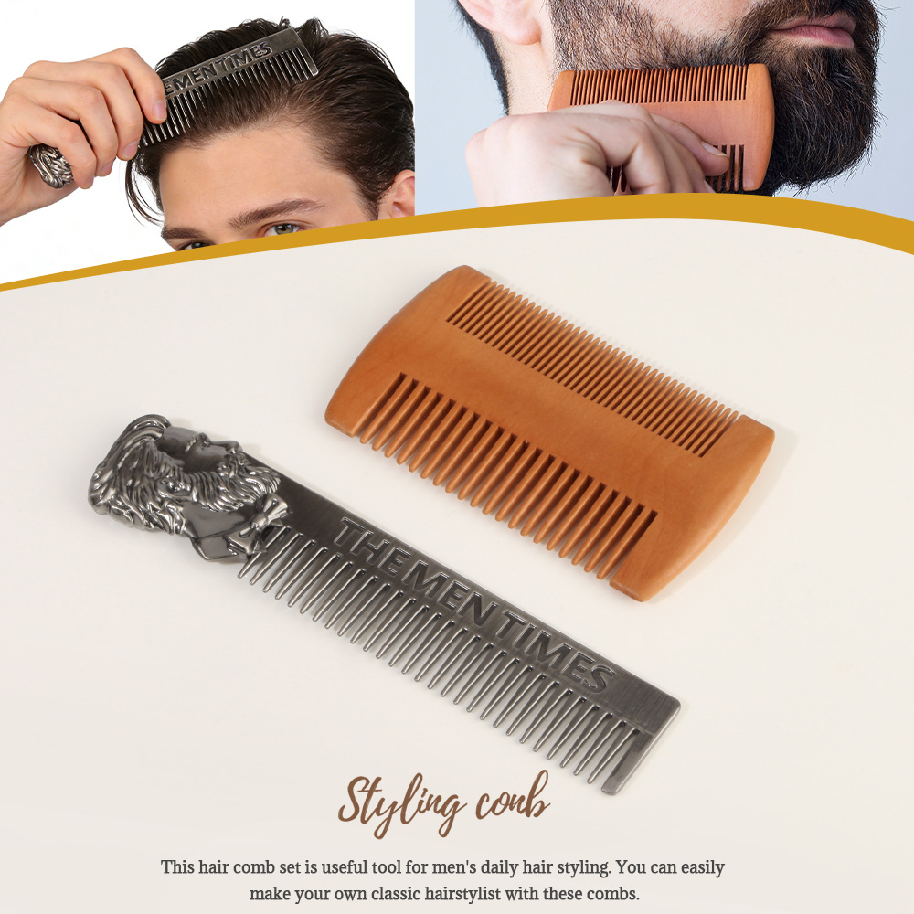 Men Vintage Beard & Hair Comb  - đánh giá và giá Men'S Grooming Hairstyles