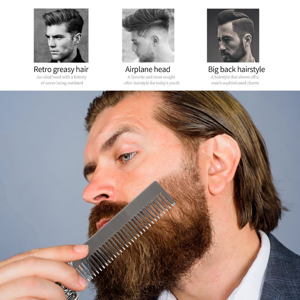 Men Vintage Beard & Hair Comb  - đánh giá và giá Men'S Grooming Hairstyles